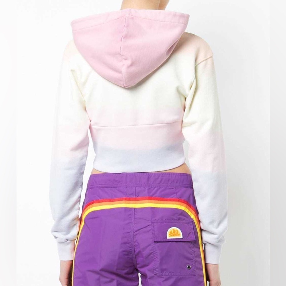 Palm Angeles Rainbow Burning Logo Cropped Hoodie Size: Medium - Picture 2 of 12